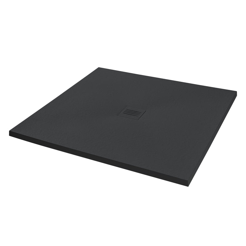Empyrean Era 40" X 40" Stone Shower Base With Center Drain