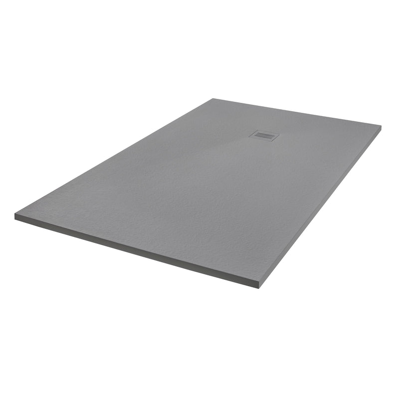 Empyrean Era 60" X 42" Stone Shower Base With Offset Drain