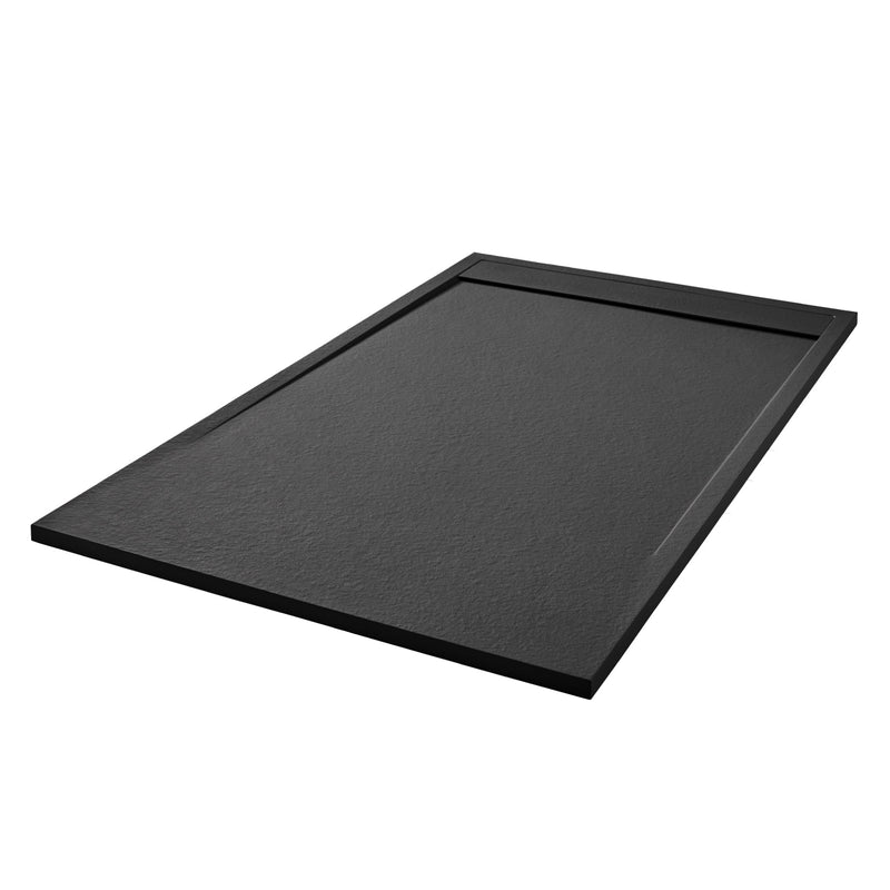 Empyrean Rio 48" X 36" Stone Showe Base With Linear Drain Cover