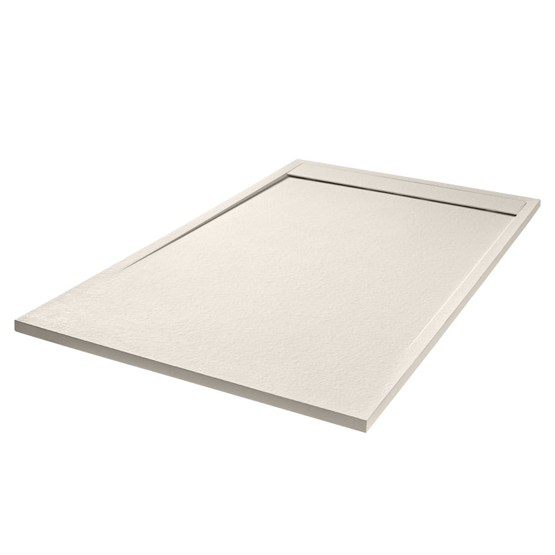 Empyrean Rio 48" X 36" Stone Showe Base With Linear Drain Cover