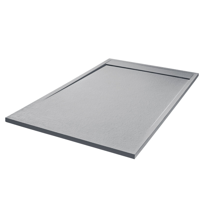 Empyrean Rio 48" X 36" Stone Showe Base With Linear Drain Cover