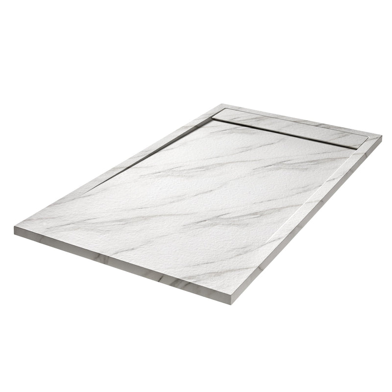 Empyrean Rio 48" X 36" Stone Showe Base With Linear Drain Cover
