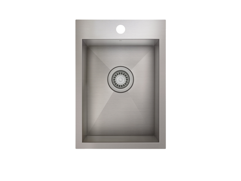 Prochef Single Bowl Topmount Prep/Bar Kitchen Sink ProInox H0 Stainless Steel - 12" x 16 " x 8"