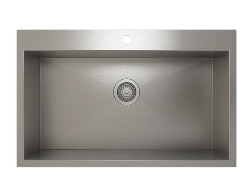 Prochef Single Bowl Topmount Kitchen Sink ProInox H0 Stainless Steel - 30" x 16 " x 9"