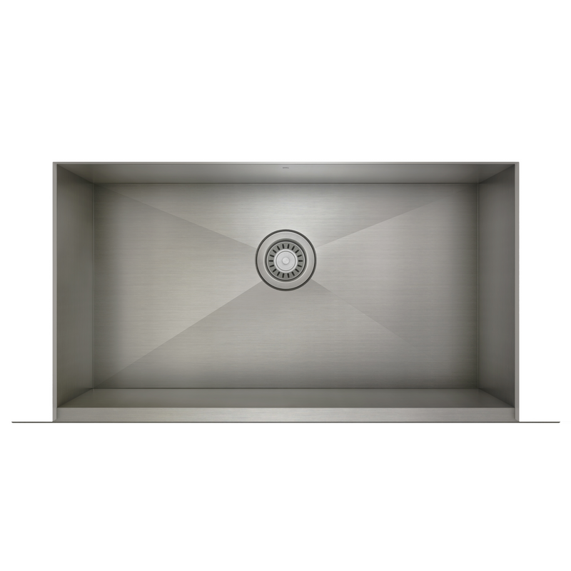 Prochef Single Bowl Farmhouse/Apron Kitchen Sink ProInox H0 Stainless Steel - 30" X 16" X 8"