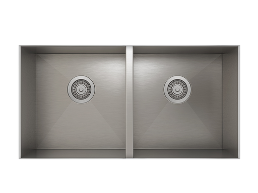 Prochef 50/50 Double Bowl undermount Kitchen Sink ProInox H0 Stainless Steel - 30" X 16" X 8"