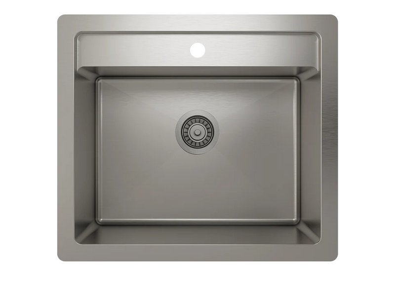 Prochef Single Bowl dualmount Utility Sink ProInox H75 Stainless Steel - 22" × 16" × 12"