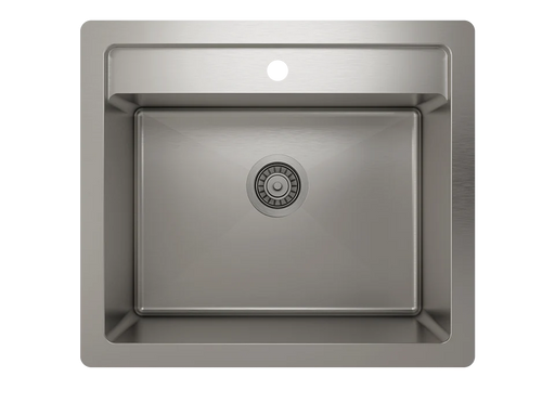Prochef Single Bowl dualmount Utility Sink ProInox H75 Stainless Steel - 22" × 16" × 12"