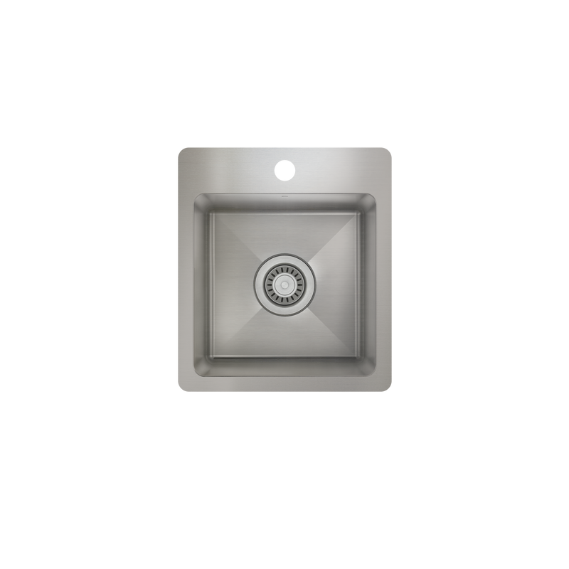 Prochef Single Bowl Topmount Prep/Bar Kitchen Sink ProInox H75 Stainless Steel - 12" x 12 " x 8"