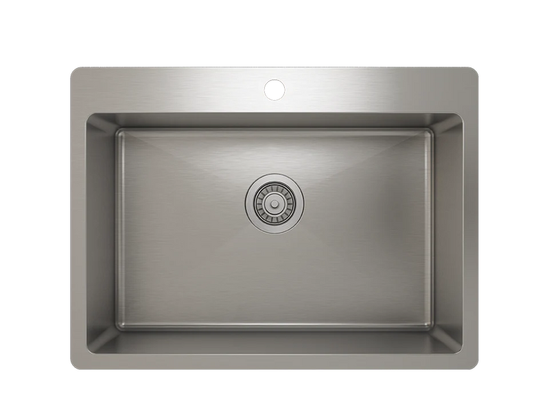 Prochef Single Bowl Topmount Kitchen Sink ProInox H75 Stainless Steel - 25" x 16 " x 9"