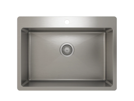 Prochef Single Bowl Topmount Kitchen Sink ProInox H75 Stainless Steel - 25" x 16 " x 9"