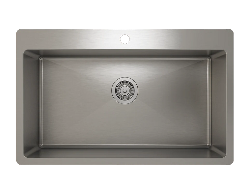 Prochef Single Bowl Topmount Kitchen Sink ProInox H75 Stainless Steel - 30" x 16 " x 9"