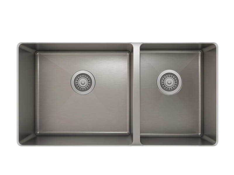 Prochef 60/40 Double Bowl Undermount Kitchen Sink ProInox H75 Stainless Steel - 30" X 16"
