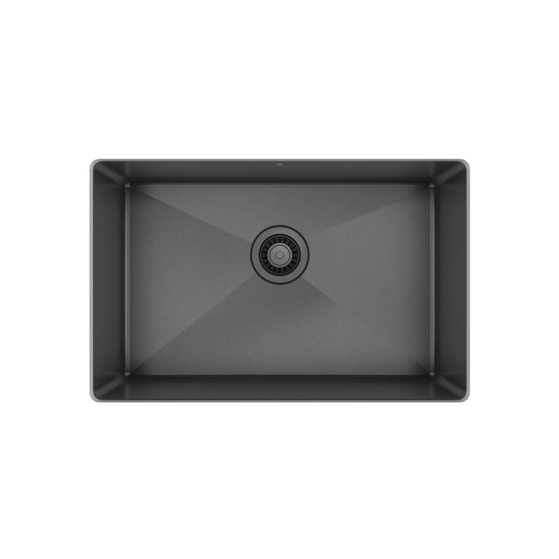 Prochef single bowl undermount kitchen sink ProInox H75 black stainless steel - 25" X 16" X 10"