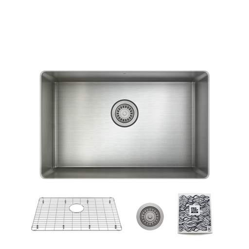 Prochef Single Bowl undermount Kitchen Sink with bottom grid ProInox H75 Stainless Steel 25" X 16" X 9"