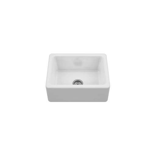 Prochef Single Bowl Farmhouse Kitchen Sink ProTerra M125 Fireclay - 20-5/8" X 14-3/4" X 9"