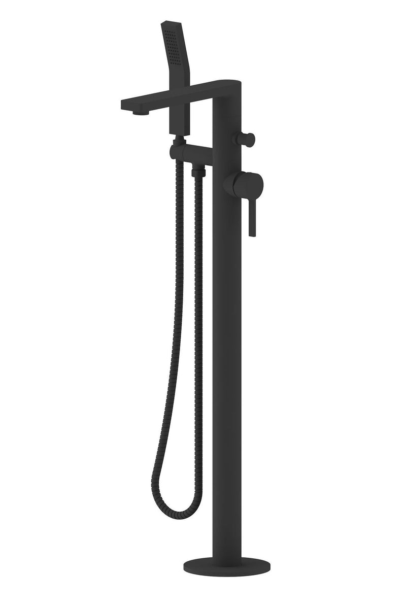 Empyrean MIA91  MIA  2-way Type T (thermostatic) coaxial floor-mount tub filler with hand shower