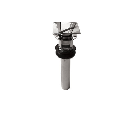 AQUABRASS 628 SQUARE POPUP DRAIN 1 1/4" W/OVERFLOW