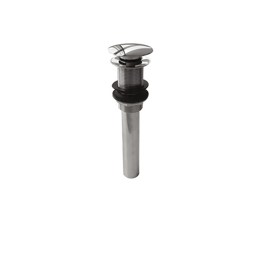AQUABRASS 637 LONG ROUND POPUP DRAIN 1 1/4" NO OVERFLOW