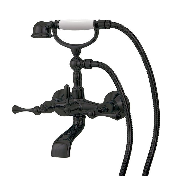AQUABRASS 7304 REGENCY WALLMOUNT CRADLE TUB FILLER WITH HANDSHOWER