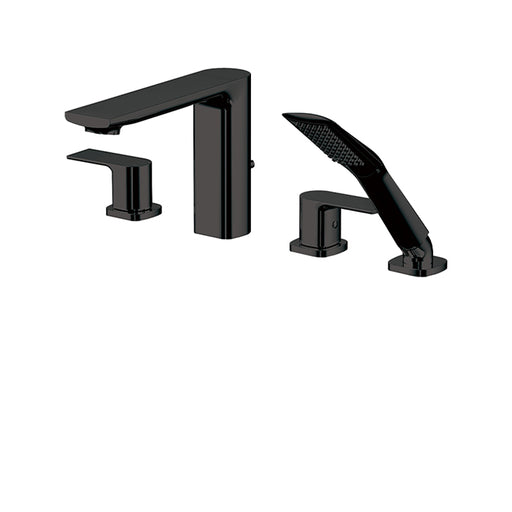AQUABRASS 15018 TMR 4 PCE DECKMOUNT TUB FILLER WITH HANDSHOWER