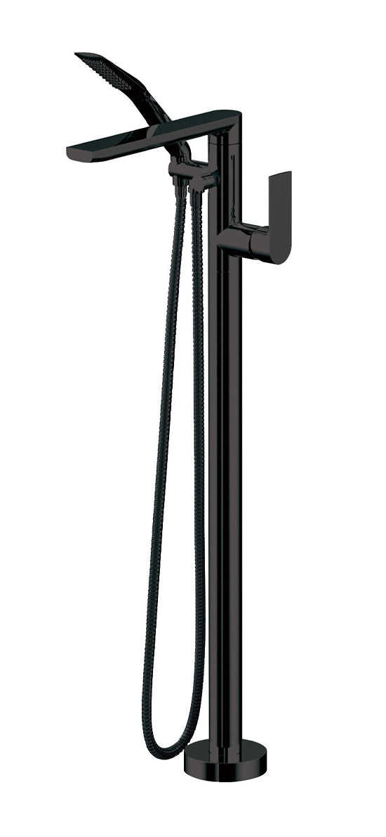 AQUABRASS 15084 TMR FLOORMOUNT TUB FILLER WITH HANDSHOWER