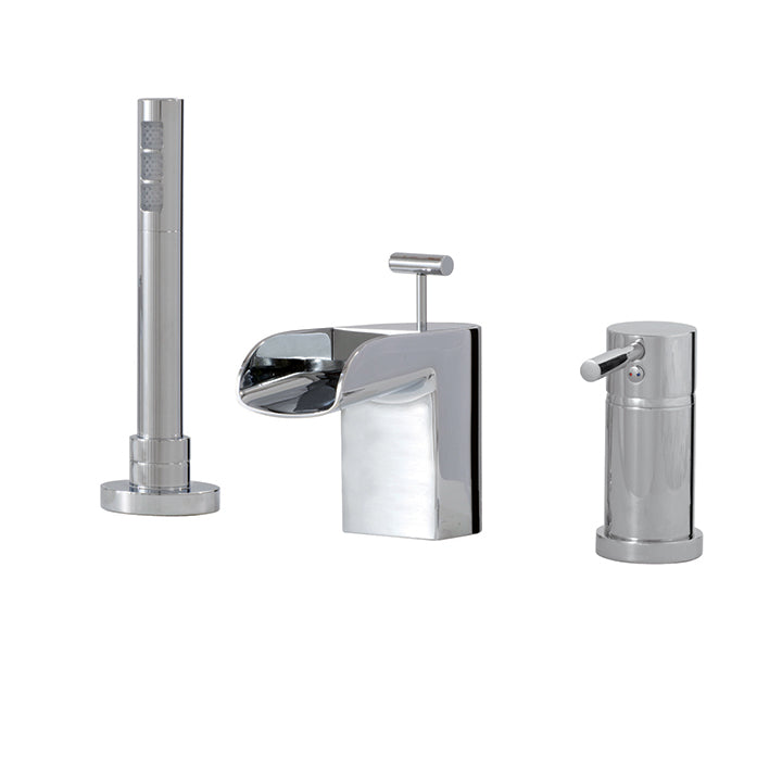 AQUABRASS 32013 LOVE ME 3 PCE TUB FILLER FAUCET - PRESSURE BALANCE