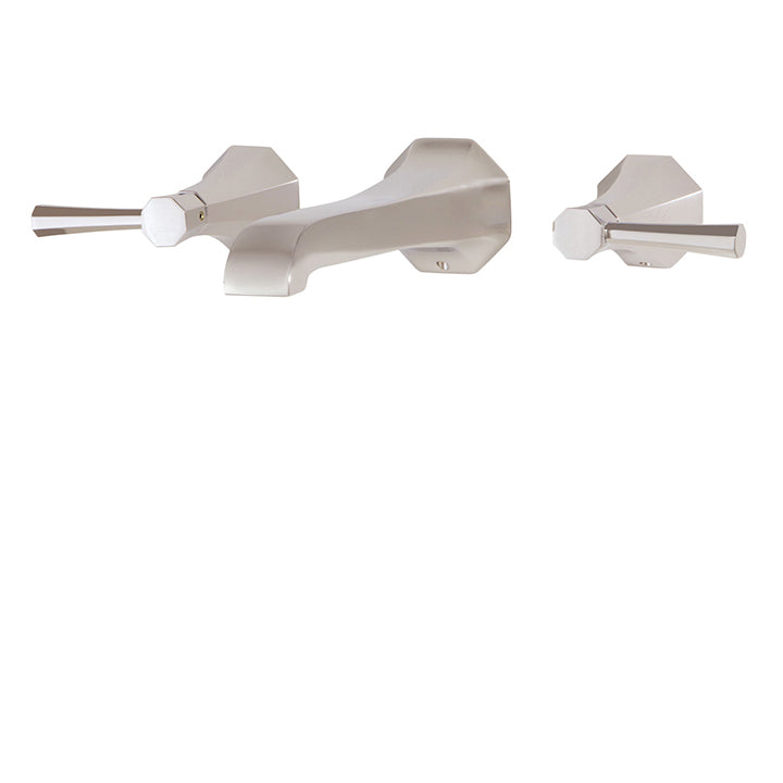 AQUABRASS 53N29 OTTO WALLMOUNT LAV. FAUCET 8"CC-AERATED