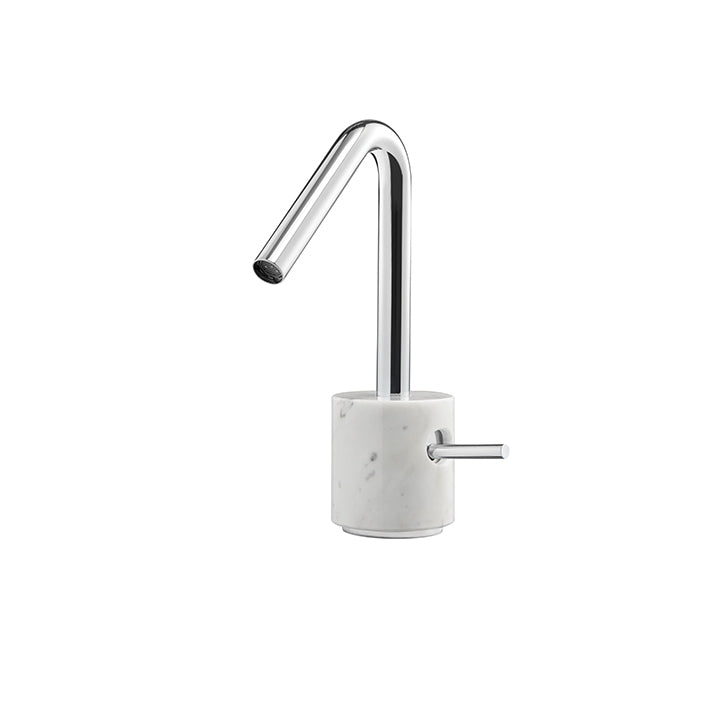 AQUABRASS CL14 MARMO SINGLE HOLE LAV FAUCET - WHITE