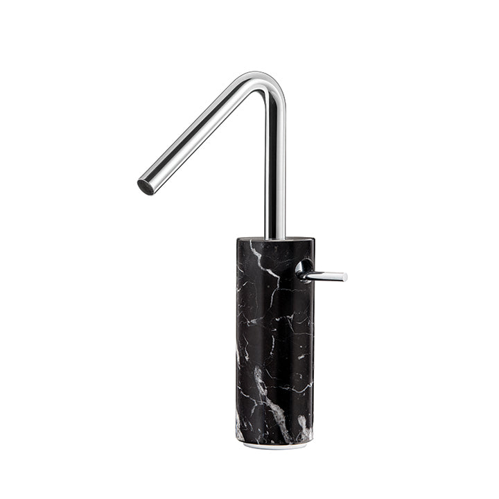 AQUABRASS CL20 MARMO TALL SINGLE-HOLE LAV FAUCET-BLACK