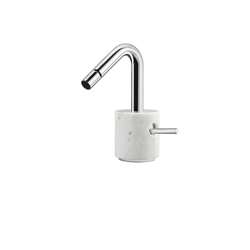 AQUABRASS CL24 MARMO SINGLE HOLE BIDET FAUCET - WHITE