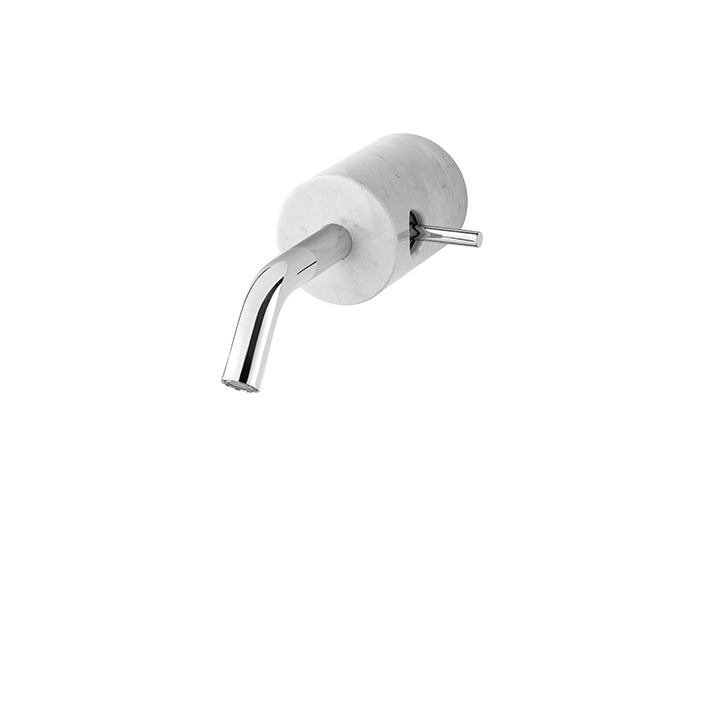 AQUABRASS CL28 MARMO WALLMOUNT LAV FAUCET-1 HANDLE -WHITE