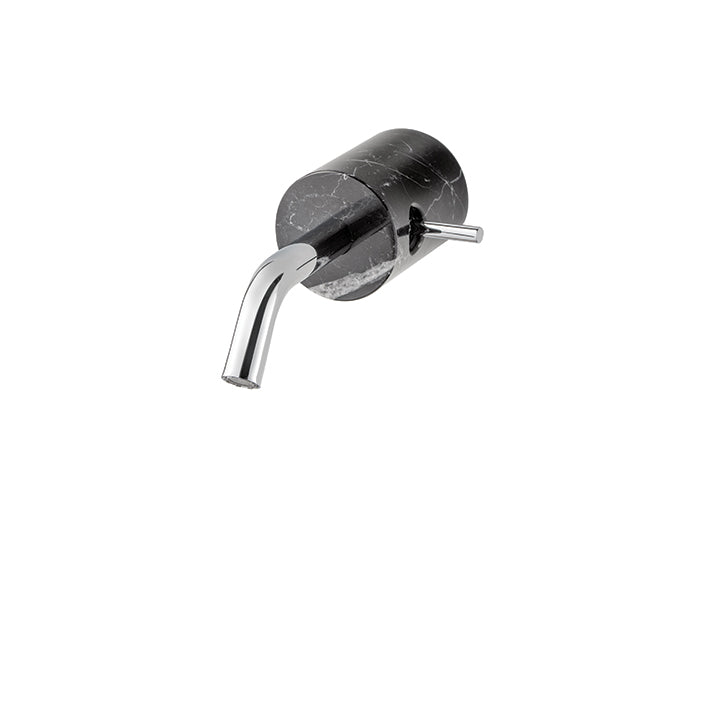 AQUABRASS CL28 MARMO WALLMOUNT LAV FAUCET-1 HANDLE -BLACK