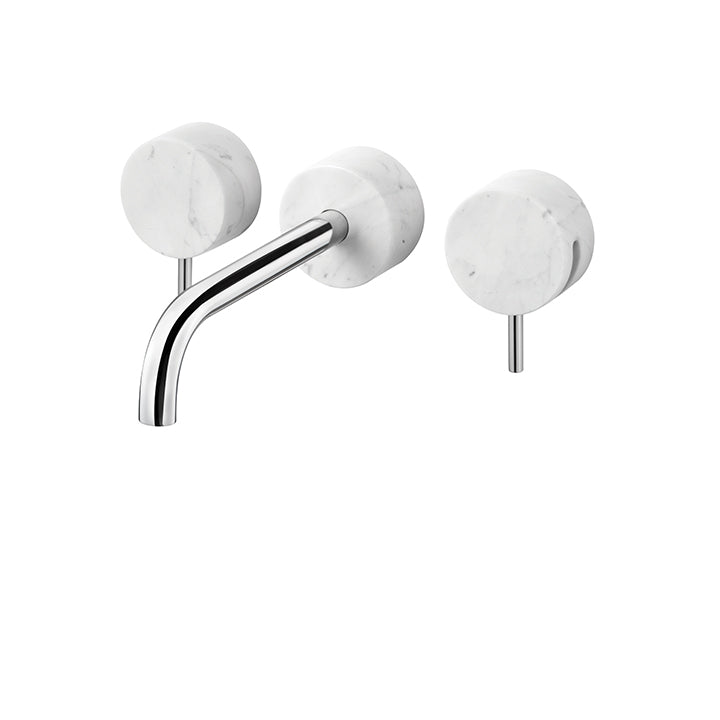 AQUABRASS CL29 MARMO WALLMOUNT LAV FAUCET 8" CC-WHITE