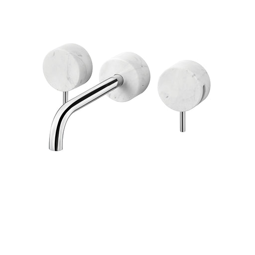 AQUABRASS CL29 MARMO WALLMOUNT LAV FAUCET 8" CC-WHITE