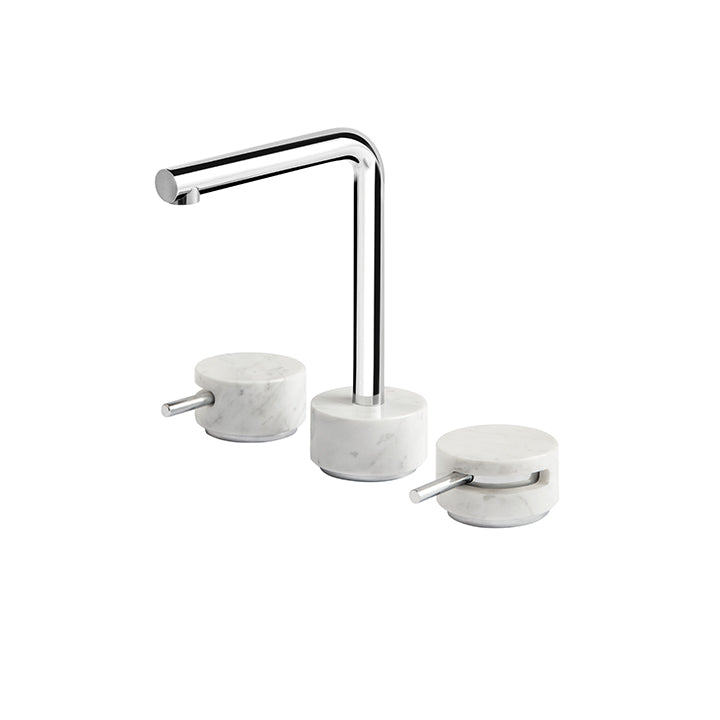 AQUABRASS UR16 MARMO-URBAN WIDESPREAD FAUCET 8"CC-WHITE