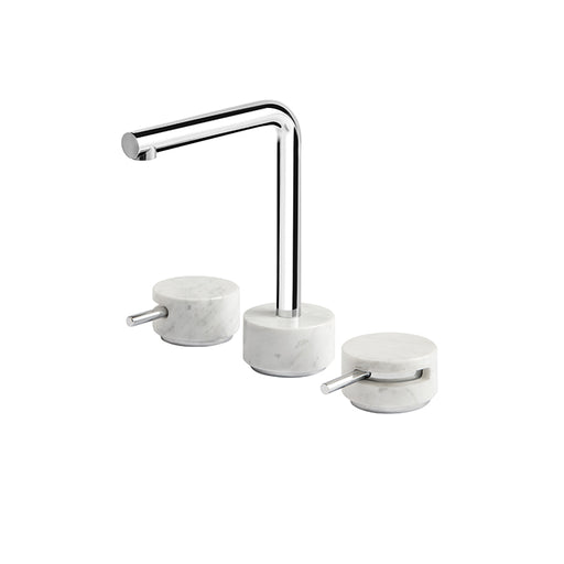 AQUABRASS UR16 MARMO-URBAN WIDESPREAD FAUCET 8"CC-WHITE