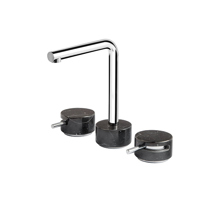AQUABRASS UR16 MARMO-URBAN WIDESPREAD FAUCET 8"CC -BLACK