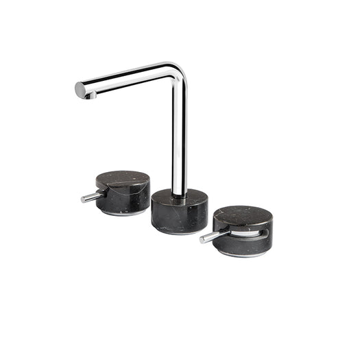 AQUABRASS UR16 MARMO-URBAN WIDESPREAD FAUCET 8"CC -BLACK