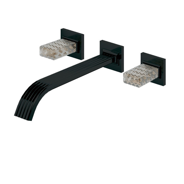 AQUABRASS 34529 TOSCA STAR WALLMOUNT 8"CC LAV. FAUCET-TRIM ONLY