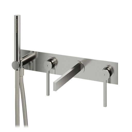 AQUABRASS 51N04 TIME WALLMOUNT TUB FILLER WITH HANDSHOWER