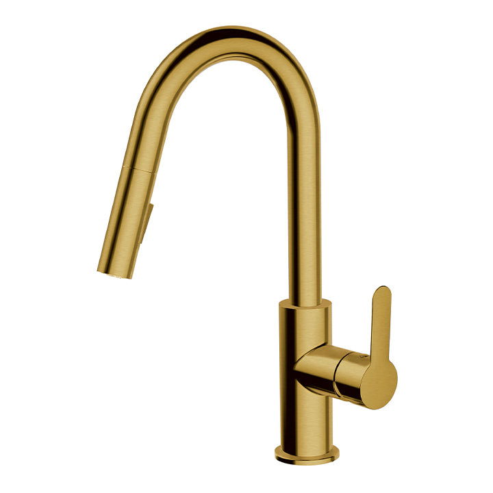 AQUABRASS 6545N BARLEY PULL-DOWN DUAL STREAM KITCHEN FAUCET
