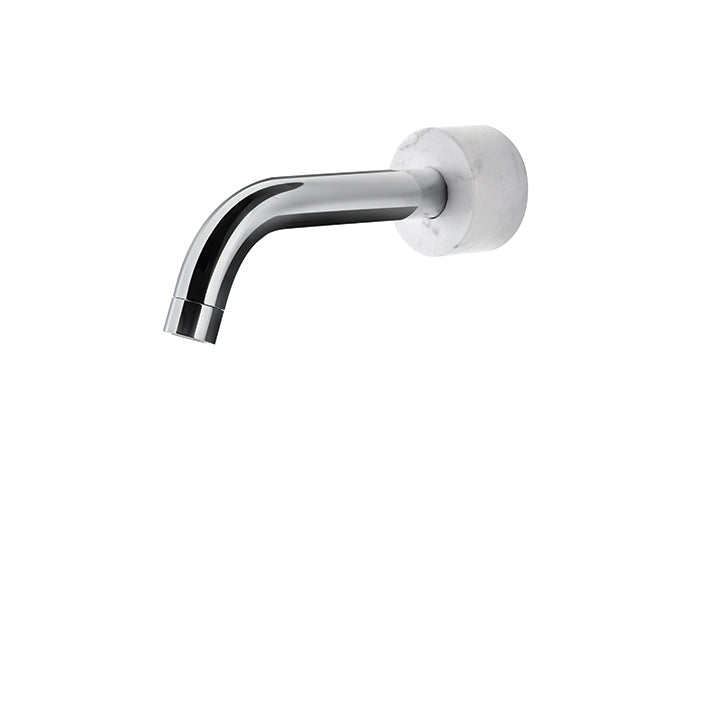 AQUABRASS CL32 MARMO WALLMOUNT TUB SPOUT - WHITE