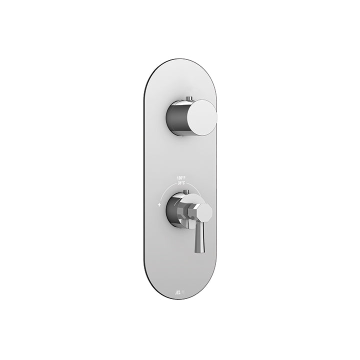 AQUABRASS R9253 OTTO TRIM SET - 2 WAY NON SHARED - T12123 VALVE