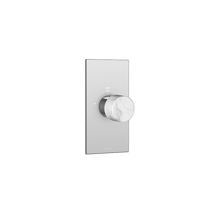 AQUABRASS SRM00 MARMO TRIM SET - WHITE - T12000 VALVE