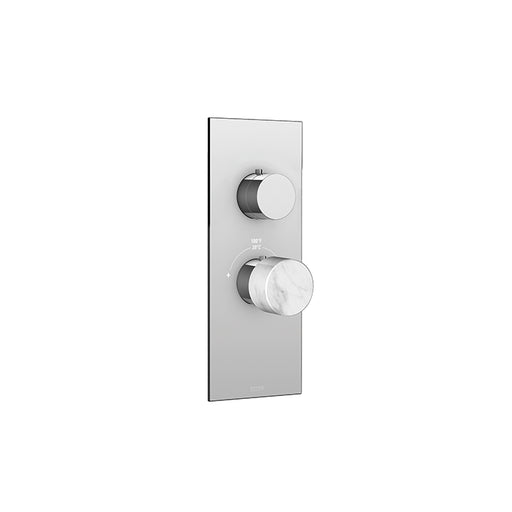 AQUABRASS SRM01 MARMO TRIM SET - WHITE - T12001 VALVE
