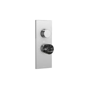 AQUABRASS SRM01 MARMO TRIM SET - BLACK - T12001 VALVE