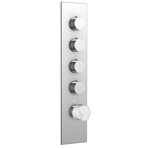 AQUABRASS SRM04 MARMO TRIM SET - WHITE - T12004 VALVE