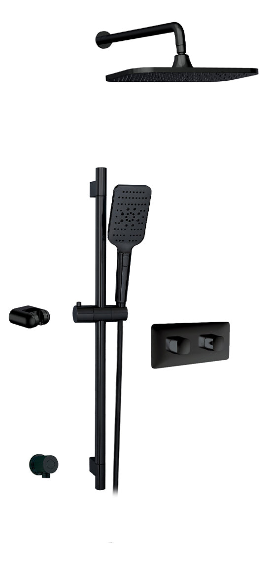 AQUABRASS INABOX 1 SHOWER FAUCET - 2 WAY SHARED - T12123 VALVE REQUIRED