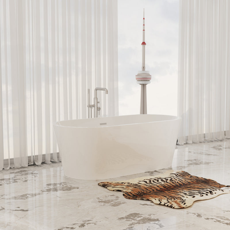 Virta Barcelona  Freestanding Acrylic 59" Bathtub